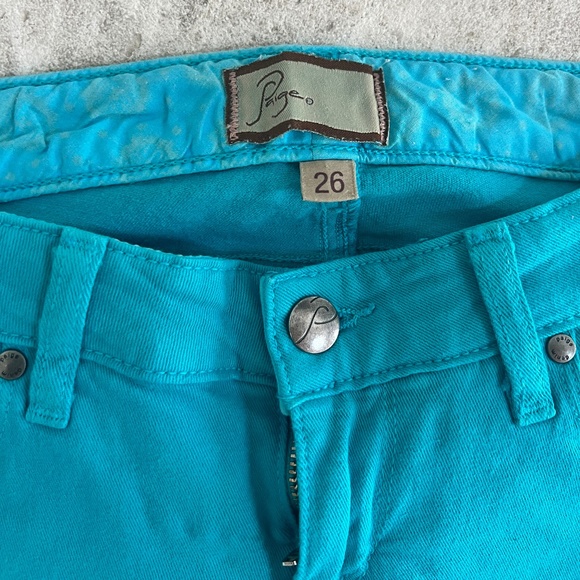 Paige Roxie Capri, Teal Size 26 - Picture 4 of 4